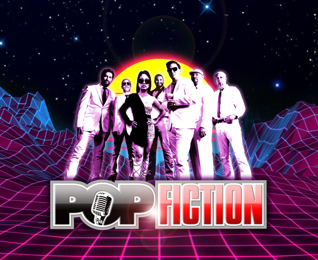 Pop Fiction San Francisco Bay Area's top cover band for weddings, corporate and social events playing hits from the 70s, 80s, 90s, 2000s, 2010s, 2020s